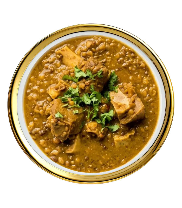 3 Lamb Curry With Bread & Salad - Image 1