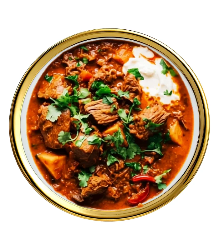 Lamb Curry With Bread & Salad Lamb Curry With Bread & Salad